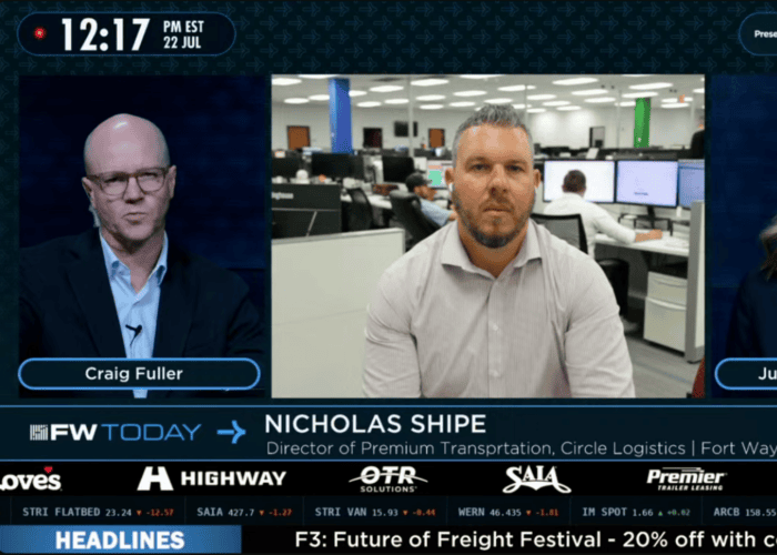 Nicholas Shipe of Circle Logistics discusses why shippers avoid cheaper intermodal on FreightWaves' FW Today